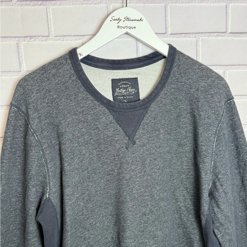 Vintage Eddie Bauer Fleece Crewneck Sweatshirt Gray Men's Size L